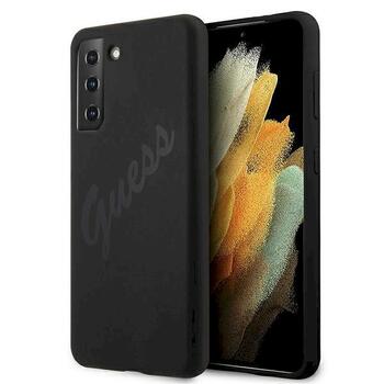 Guess GUHCS21MLSVSBK Script Vintage Защитный чехол для Samsung Galaxy S21+ G996 / чёрный (GUHCS21MLSVSBK)
