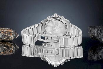 Giewont Chronograph Sapphire Vīriešu rokas pulkstenis GW3970-B3 / sudrabzils (GW3970-B3)