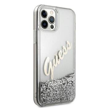 Guess GUHCP12LGLVSSI Glitter Vintage Script Hardcase Защитный чехол для iPhone 12 Pro Max 6,7