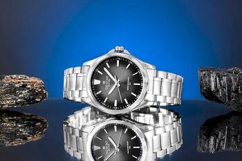 Giewont Elegance Sapphire Vīriešu pulkstenis / sudraba/melns (GW5160-B2)