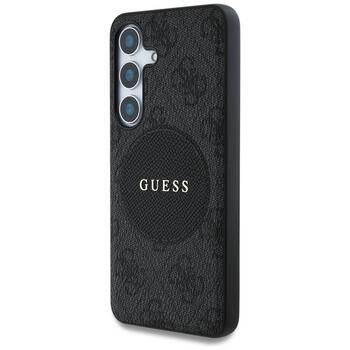 Guess 4G Round Patch Classic Logo MagSafe Case Чехол для Samsung Galaxy S25 Plus (GUHMS25MP4PGRSGK)