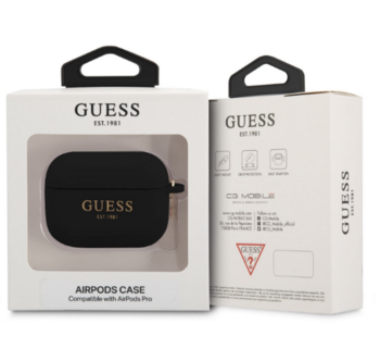 Guess 4G Charm Silicone Case Austiņu Maciņš Apple AirPods Pro (GUAPLSC4EK)