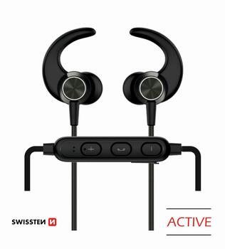 Swissten Active Wireless Bluetooth Bezvadu Sporta Austiņas (SW-AC-SPHS-BK)