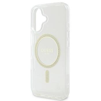 Guess GUHMP16SHFGERET IML Glitter Circle MagSafe Защитный чехол для iPhone 16 6.1
