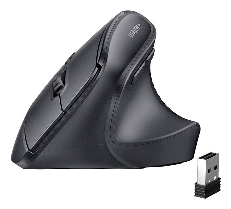 UGREEN M571 Pele birojam labročiem RF Wireless + Bluetooth 4000 DPI / melna (UG-65042)