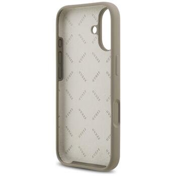 Guess Silicone Big 4G Script Case Защитный чехол для iPhone 17 / коричневый (GUHCP17SSC4GSMW)
