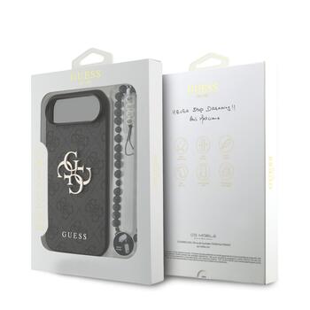 Guess PU 4G Metal Logo Strap Case Чехол для Apple iPhone 17 Air (GUHCP17MP4GMGSK)