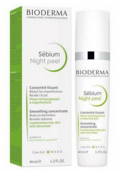 Bioderma Sébium Night Peel Разглаживающий ночной концентрат 40 ml (3701129801369)