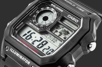 CASIO AE-1200WH-1AVEF Vīriešu pulkstenis (AE-1200WH-1AVEF)