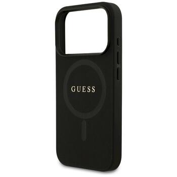 Guess Saffiano Classic Logo MagSafe Защитный чехол для iPhone 17 Pro / чёрный (GUHMP17LPSAHMCK)
