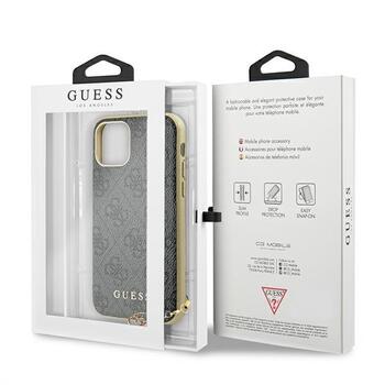 Guess GUHCN61GF4GGR Hardcase 4G Charms Collection Aizsargapvalks priekš iPhone 11 6,1