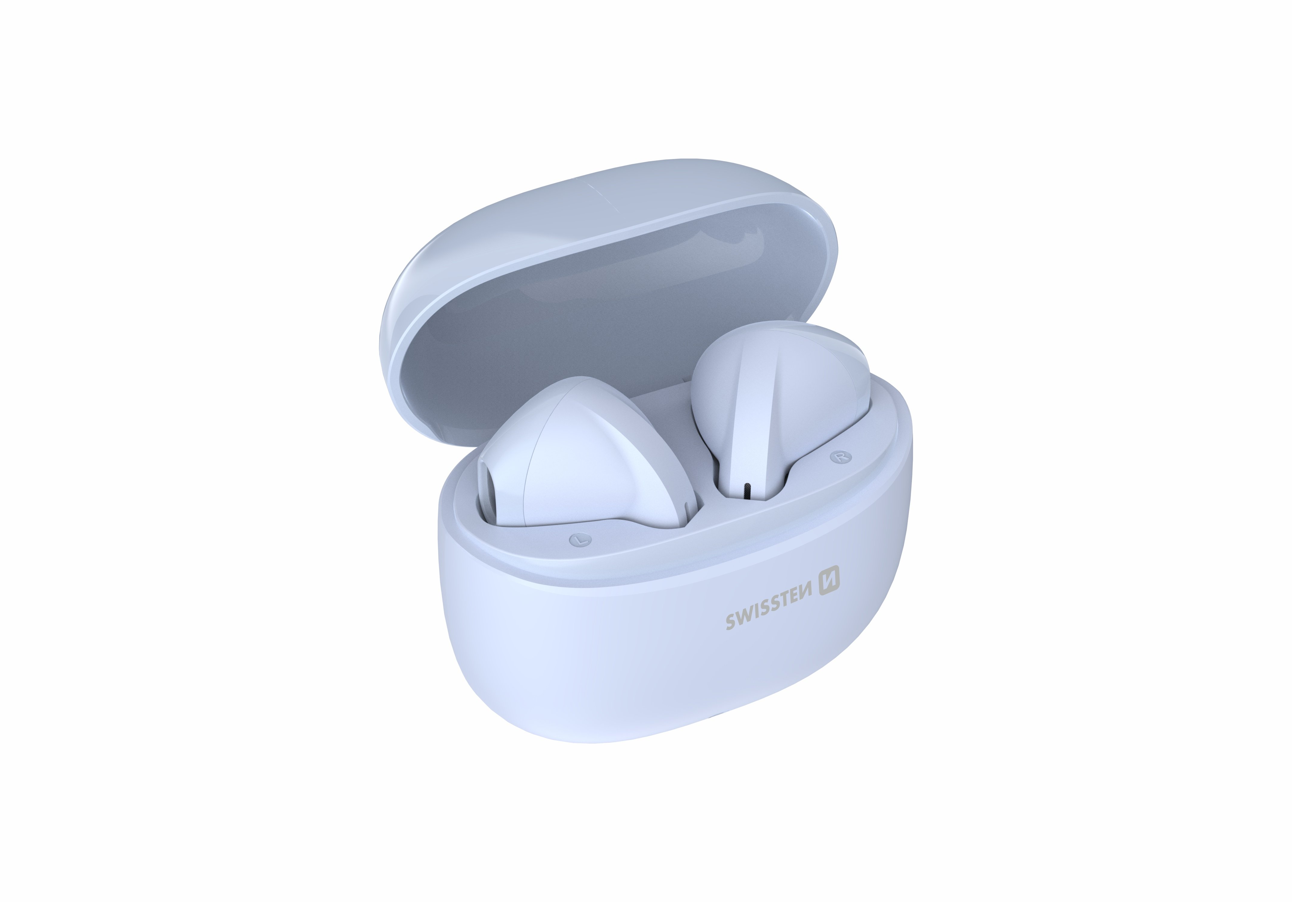 Swissten TWS Mini TUNE Bluetooth Стерео Гарнитура с Микрофоном Синяя (51107098)