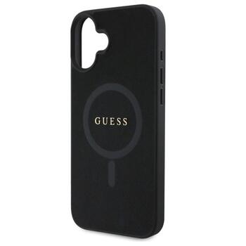Guess GUHMP16SPSAHMCK Saffiano Classic Logo MagSafe Aizsargapvalks priekš iPhone 16 6.1