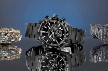 Giewont Vīriešu pulkstenis Chronograph Sapphire / melns (GW9580-B2)
