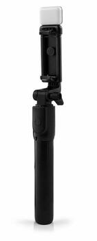 RoGer R1S 2in1 Selfie Stick + штатив телескопическая подставка с Bluetooth пульт дистанционного управления + Вспышка (RO-R1S-BK)