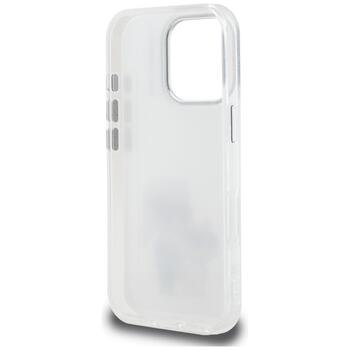 Karl Lagerfeld IML Aquarelle Karl & Choupette & Logo Защитный чехол для iPhone 16 Pro Max / белый (KLHCP16XHMKCAQH)