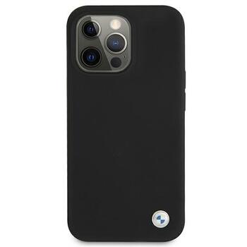 BMW BMHCP13XSILBK Back Case Кожанный Чехол для телефона Apple iPhone 13 Pro Max (BMHCP13XSILBK)