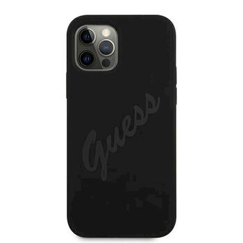 Guess GUHCP12LLSVSBK Script Vintage Защитный чехол для iPhone 12 Pro Max 6,7