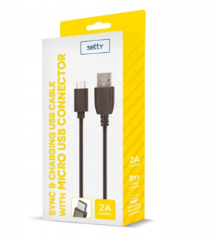 Setty Кабель USB-A - microUSB / 1m / 10W / черный (GSM100633)