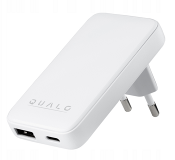 Qualo QLS-GN-US-AC-45-00 GaN Ultra Slim Зарядное устройство USB-C / 45W (QLS-GN-US-AC-45-00)