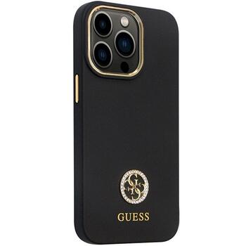 Guess GUHCP13LM4DGPK Silicone Logo Strass 4G Защитный чехол для iPhone 13 Pro / 13 6.1