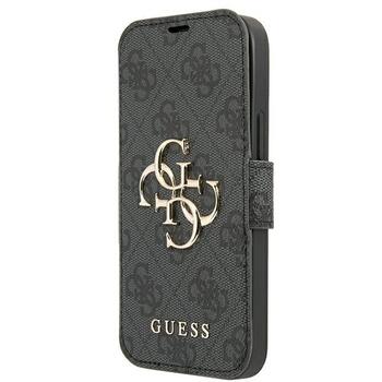 Guess GUBKP13X4GMGGR Book 4G Big Metal Logo Aizsargapvalks priekš iPhone 13 Pro Max 6,7