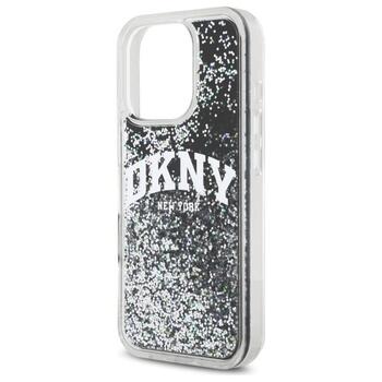 DKNY Liquid Glitter Arch Logo Защитный Чехол для Apple iPhone 16 Pro Max (DKHCP16XLBNAEK)