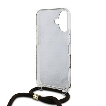 Guess IML 4G Printed Crossbody Strap Case Чехол для Apple iPhone 16 (GUHCP16SHC4SEW)