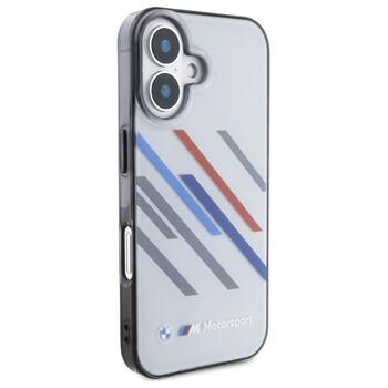 BMW Motorsport IML Random Stripes Aizsargapvalks Priekš Apple iPhone 16 (BMHCP16S23HTRAG)