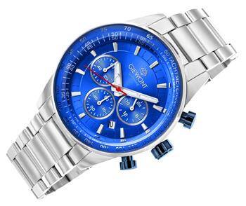 Giewont Vīriešu pulkstenis Chronograph Sapphire / sudraba/zils (GW9140-B3)
