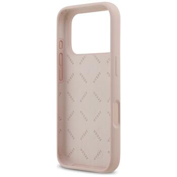 Guess Silicone Big 4G Script Case Защитный чехол для iPhone 17 Pro / розовый (GUHCP17LSC4GSMP)