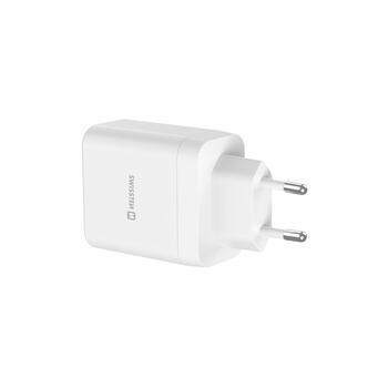Swissten Travel Charger Core Gan USB-C PD 45W / USB-A QC 18W QC Зарядное устройство (22071330)
