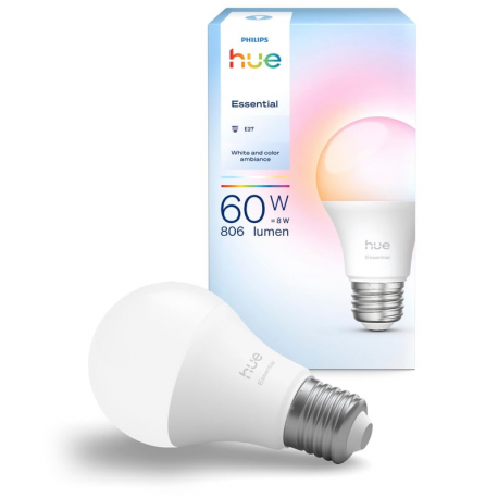 Philips Hue Essential A60 Умная лампочка E27 8W (929004235401)