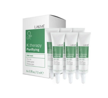 Lakmé K.Therapy Attīroša Matējoša Maska 6 x 15ml (8429421432221)