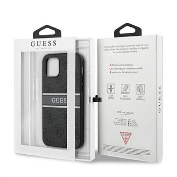 Guess GUHCP12L4GDGR Hardcase 4G Stripe Aizsargapvalks priekš iPhone 12 Pro Max 6,7