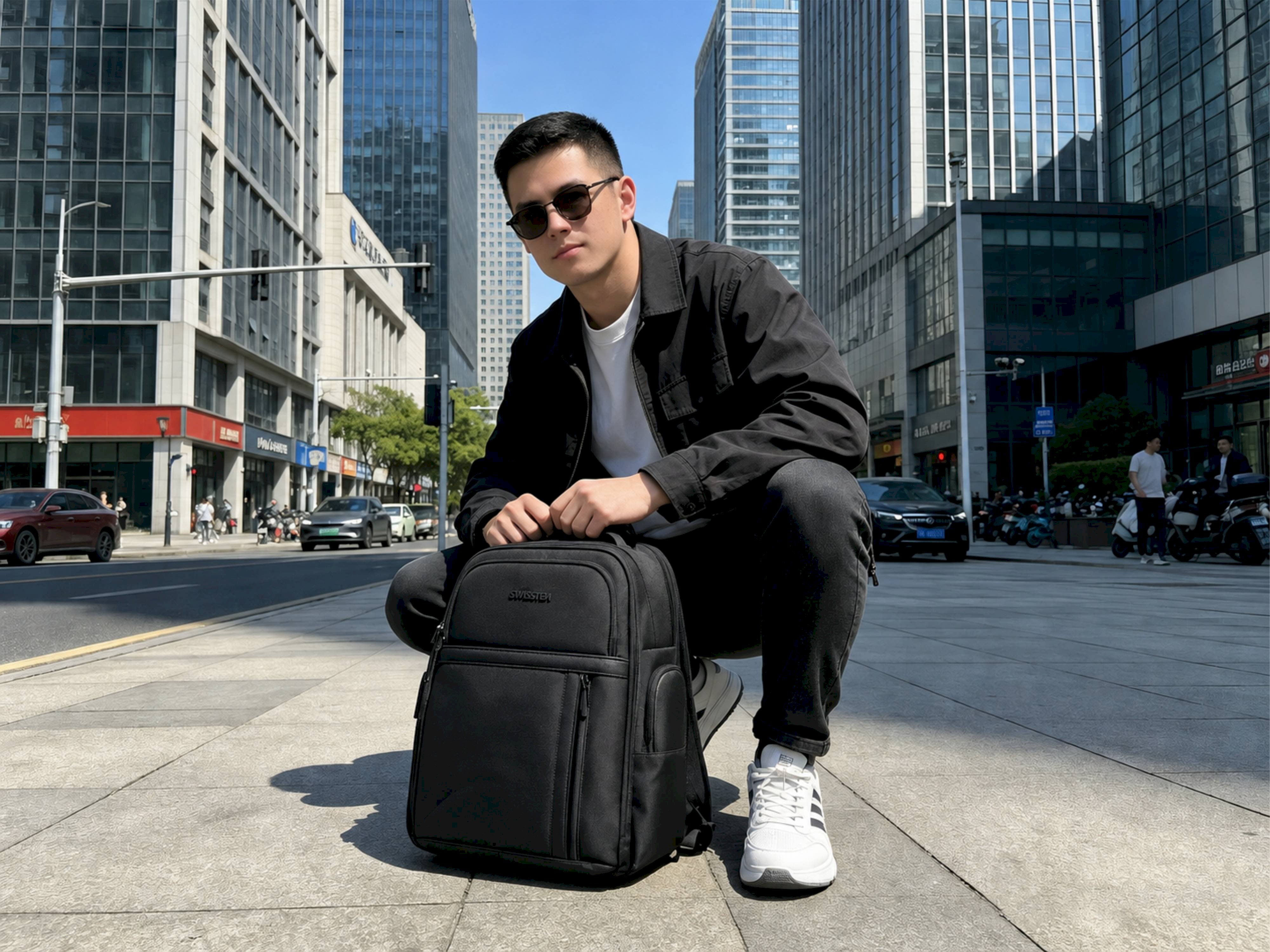 Swissten Travel Laptop Ceļojumu mugursoma 15.6