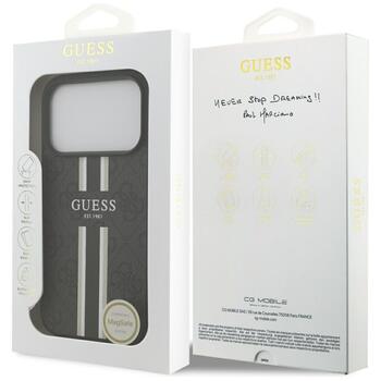Guess 4G Printed Stripes MagSafe Case Чехол для Apple iPhone 17 Pro (GUHMP17LP4RPSK)