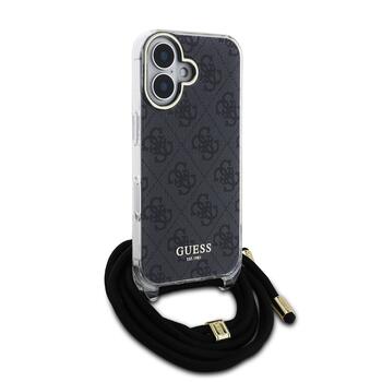 Guess IML 4G Printed Crossbody Strap Case Чехол для Apple iPhone 16 (GUHCP16SHC4SEK)