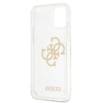 Guess GUHCP12LPCUGL4GTR Glitter 4G Big Logo Защитный чехол для iPhone 12 Pro Max 6,7