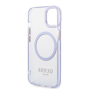 Guess GUHMP14SHTCMU Hardcase Gold Outline Translucent MagS Защитный чехол для iPhone 14 / 15 6.1