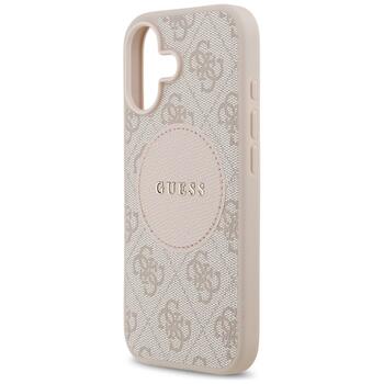 Guess 4G Circle Classic Logo MagSafe Защитный чехол для iPhone 17 / розовый (GUHMP17SP4PGRSGP)