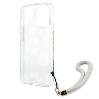 Guess GUHCP13XHFLSN Flower Strap Aizsargapvalks priekš iPhone 13 Pro Max 6,7