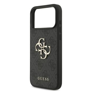Guess PU 4G Metal Logo Strap Case Чехол для Apple iPhone 17 Pro Max (GUHCP17XP4GMGSK)