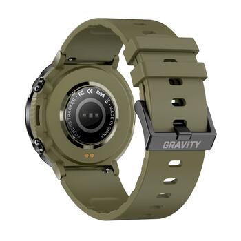 Smartwatch Gravity GT21-7 Смарт-часы с силиконовым ремешком / чёрный (GT21-7)
