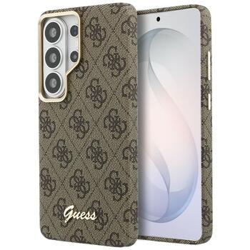 Guess 4G Script MagSafe Case Защитный чехол для Samsung Galaxy S26 Ultra / коричневый (GUHMS26L5P4FWMSW)