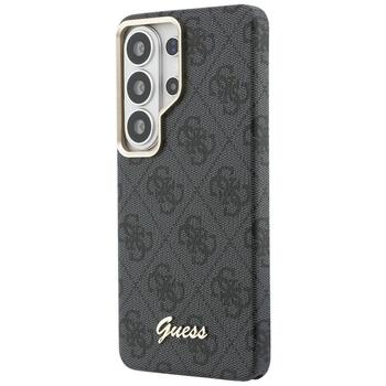 Guess 4G Script MagSafe Case Защитный чехол для Samsung Galaxy S26 Ultra / чёрный (GUHMS26L5P4FWMSK)