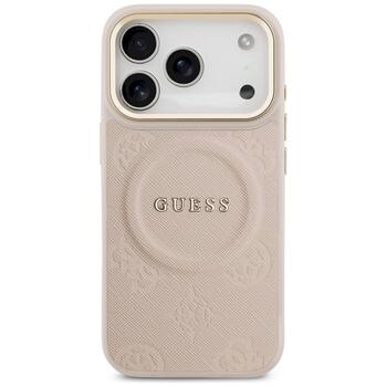 Guess Peony Hot Stamp MagSafe Case Защитный чехол для iPhone 17 Pro / розовый (GUHMP17LPSAMSECP)