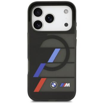 BMW M IML Metal Buttons Tricolor Lines MagSafe Case Aizsargapvalks priekš Apple iPhone 17 Pro (BMHMP17L25HTTRIK)