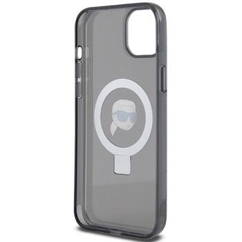 Karl Lagerfeld KLHMP15MHMRSKHK Ring Stand Karl He Aizsargapvalks priekš iPhone 15 Plus/14 Plus 6.7