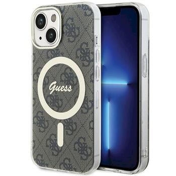 Guess GUHMP15SH4STW Hardcase IML 4G MagSafe Aizsargapvalks priekš iPhone 15 / 14 / 13 6.1
